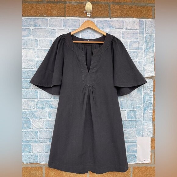 Tuckernuck Dresses & Skirts - POMANDER PLACE Black Finley Flutter Sleeve Dress size large